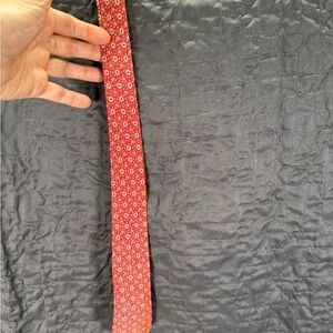 Vintage Red Floral Men's Tie